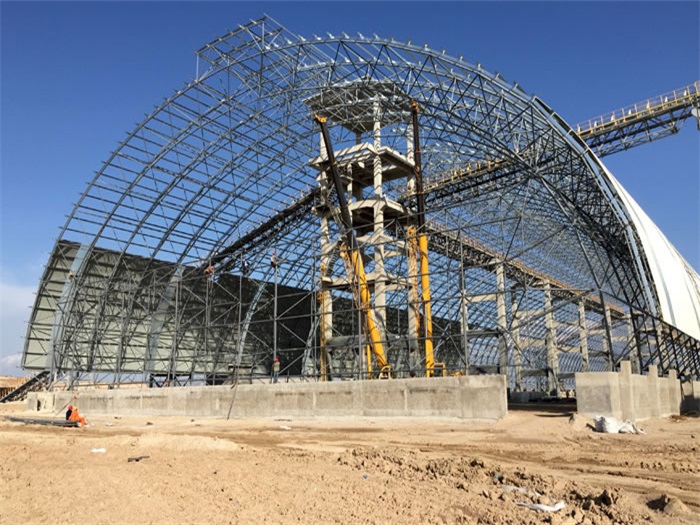 砀山煤机油桶翘工程网架