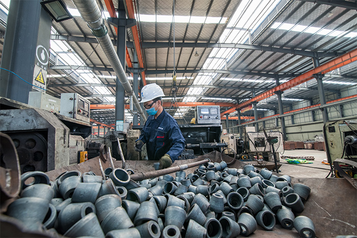 砀山网架配件-锥头加工车间